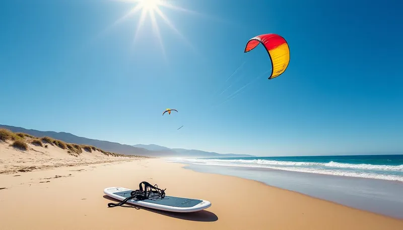 How much space is needed to start traction kiting safely?