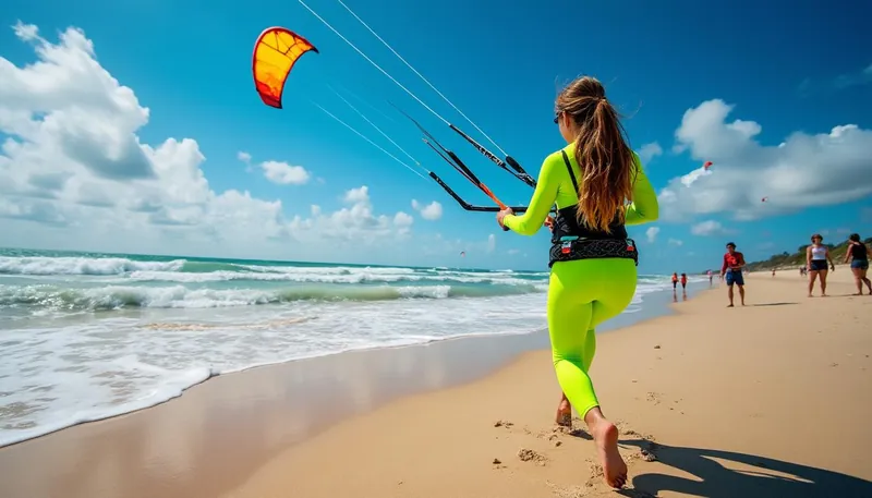 What is traction kiting?