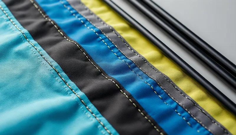 What materials are traction kites made from?