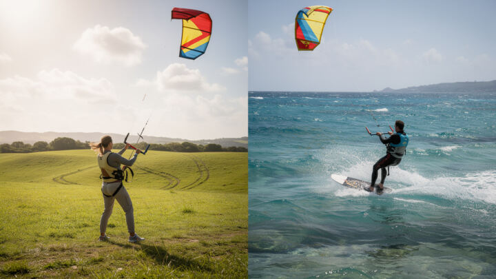 discover the key differences between traction kiting and kite surfing in this comprehensive guide. learn about their unique techniques, equipment, and experiences to choose the best water sport for you.