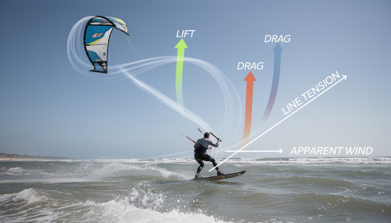 explore the fundamental physics principles that make traction kiting possible, including wind dynamics, forces, and kite control techniques for optimal performance.